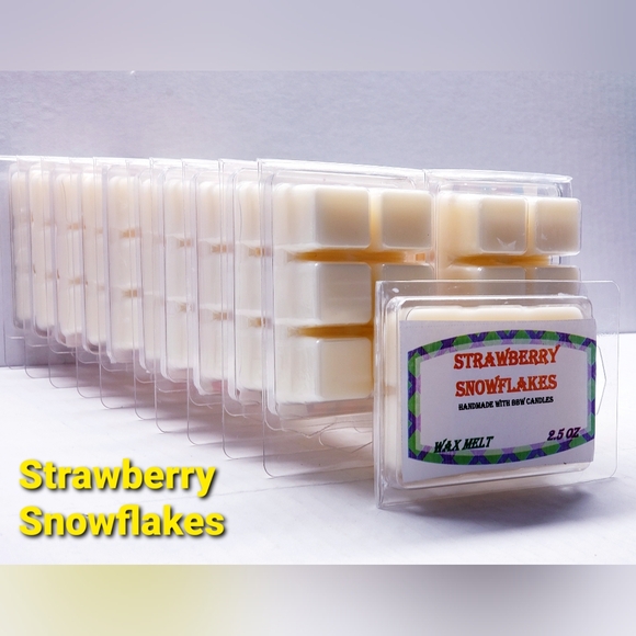 STRAWBERRY SNOWFLAKES -Bath & Body Works Candle Wax Melts- $8 per pack - Picture 8 of 9